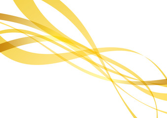 アブストラクト　ウェーブ　曲線　黄色