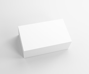 3D rendering of business card. Illustration business card mockup on white background.