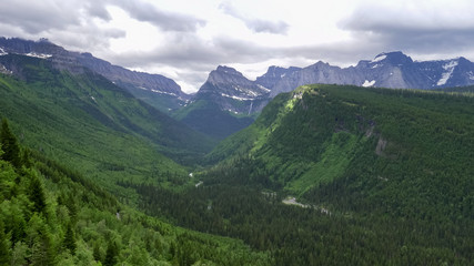 mcdonald valley at glacier national park in montana