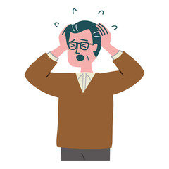 シニア　男性　パニック