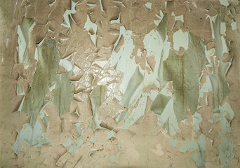 surface texture with peeling old paint