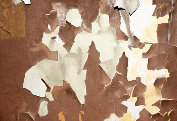 surface texture with peeling old paint