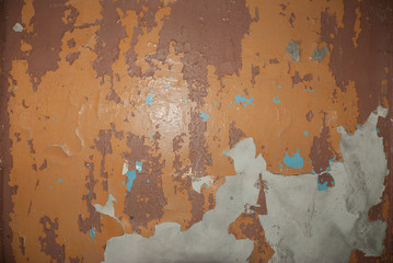 surface texture with peeling old paint