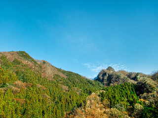 秩父、山、景色、日本