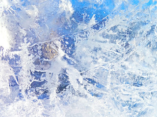 Colorful ice texture