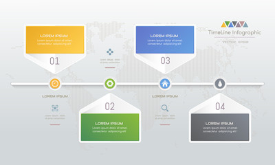 Infographics design template with icons, process diagram, vector eps10 illustration