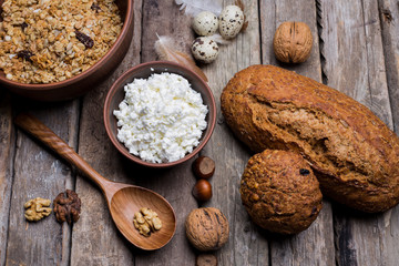 food, cookie, cookies, chocolate, snack, dessert, brown, sweet, biscuit, baked, white, healthy, breakfast, nut, bread, wood, delicious, tasty, baking, bowl, oatmeal, homemade, closeup, table, spice