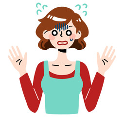 panic woman / upper body