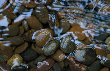 Stone under river at my home