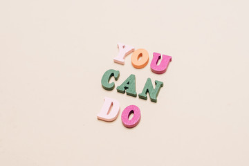 colorful wooden letters, DO lettering 