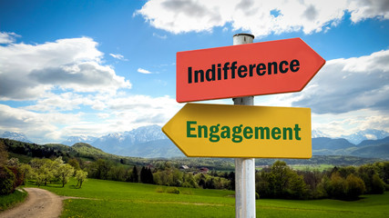 Street Sign to Engagement versus Indifference
