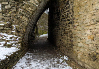 Fototapeta premium Arch in the fortress Walls.