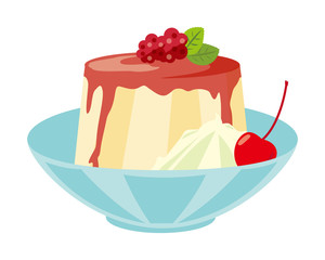 ババロア　パンナコッタ　ラズベリー