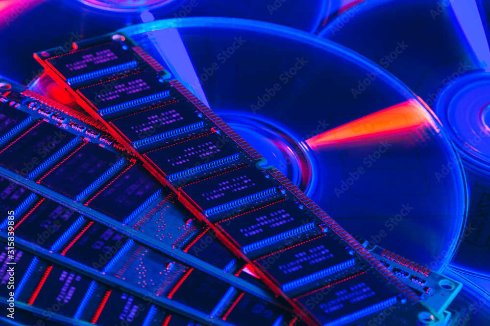 Aufkleber computer random access memory (ram) close up