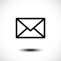 Mail icon. Envelope sign. Vector Illustration. 