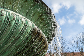 Fountain at the Ludwig Maximilian University of Munich, Bavaria, Germany