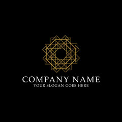 Luxury abstract logo design, can used hotel and spa logo brand