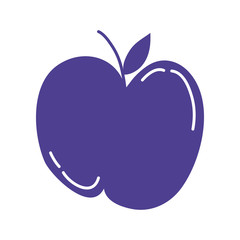 apple fresh fruit isolated icon