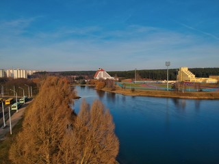 Aerial view of Minsk, Belarus