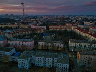 Obraz premium Aerial view of Minsk, Belarus