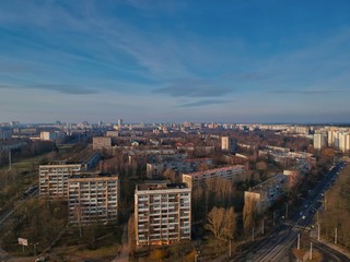 Aerial view of Minsk, Belarus