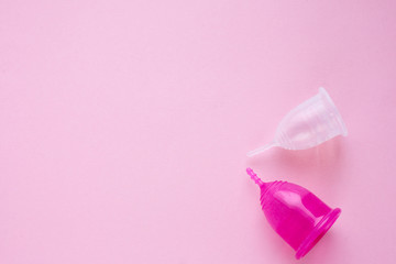 latex menstrual Cup , an alternative hygiene product for women during the menstrual period.