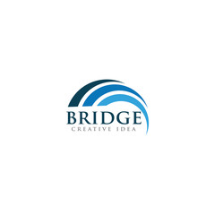 Bridge Logo and Icon Design Vector