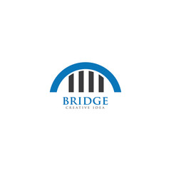 Bridge Logo and Icon Design Vector