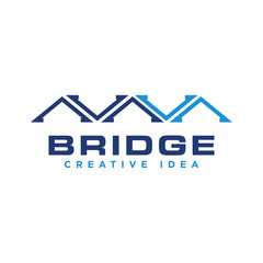 Bridge Logo and Icon Design Vector