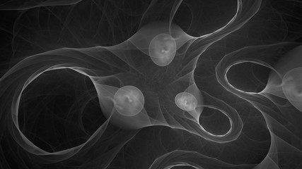 Dark matter black and white abstract background - obrazy, fototapety, plakaty