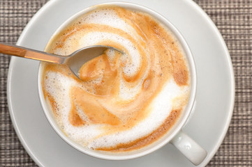Coffee With Milk And Foam