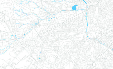 Obraz premium Latina, Spain bright vector map