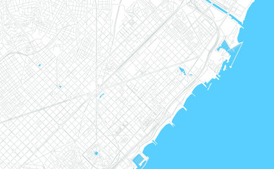 Sant Marti, Spain bright vector map