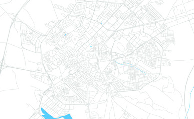 Fototapeta na wymiar Jerez de la Frontera, Spain bright vector map