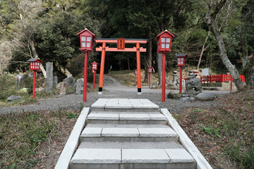 Fototapeta na wymiar 姶良稲荷神社の入り口