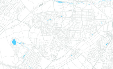Leganes, Spain bright vector map