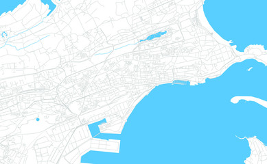 Santander, Spain bright vector map