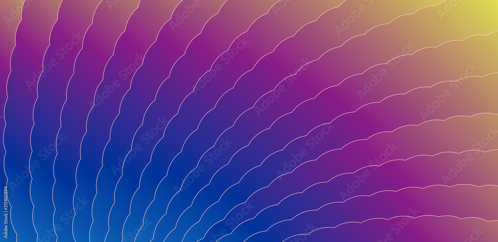 Poster fluid shapes constitute a color geometric abstract background