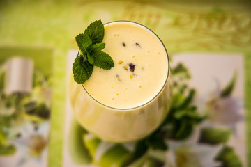 A freshly made lassi
