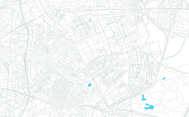 San Blas, Spain bright vector map