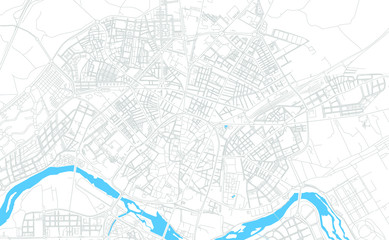 Salamanca, Spain bright vector map