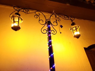 lamp on the wall
