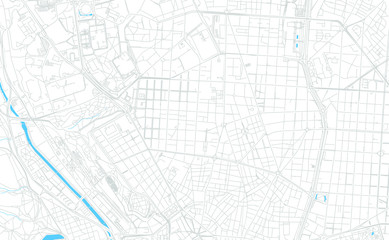 Chamberi, Spain bright vector map