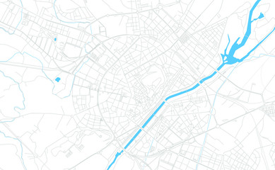 Lleida, Spain bright vector map