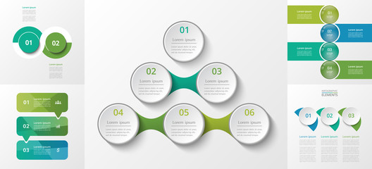 Vector infographics set.