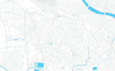 Delicias, Spain bright vector map