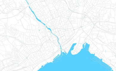 Vasteras, Sweden bright vector map