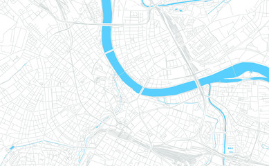 Basel, Switzerland bright vector map