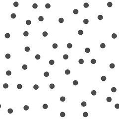 Beautiful Seamless pattern with dots small polka are black color