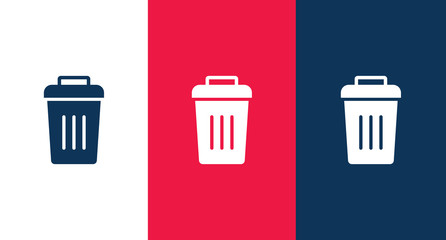 Trash icon illustration isolated vector sign symbol